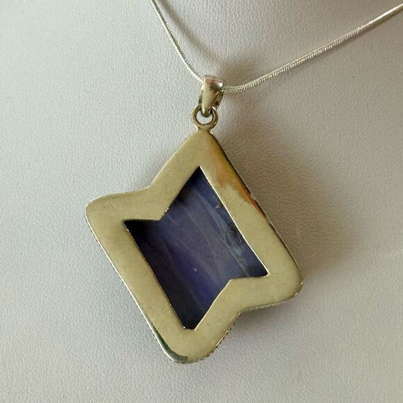 Unique Billiard Purple Solid Ball # 4 Pendant Necklace Sterling Silver New - Picture 3 of 7